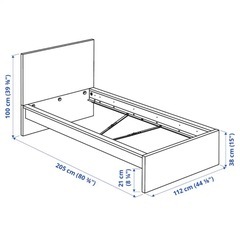 IKEA ベッド フレーム MALMの画像