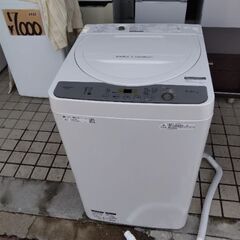 2019年極上美品　シャープ　音の静かな 洗濯機　ハイパワー5.5kg　洗濯機の画像