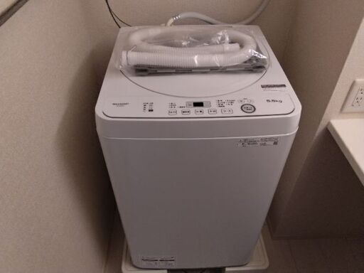 2019年極上美品　シャープ　音の静かな 洗濯機　ハイパワー5.5kg　洗濯機