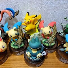 海洋堂・ポケモンフィギュアミュージアム・裂空の訪問者・ミュウと波導の勇者ルカリオの画像