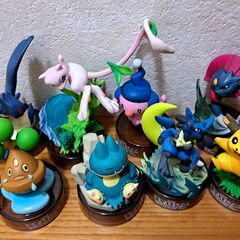 海洋堂・ポケモンフィギュアミュージアム・裂空の訪問者・ミュウと波導の勇者ルカリオの画像