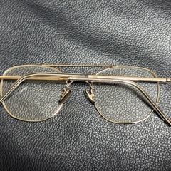 ADSR ゴールド　ツーブリッジフレーム　メガネ
