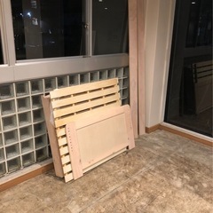 ベッドフレームのみピンクベージュシングル