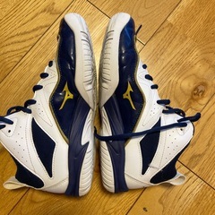Mizuno バスケットボールシューズ ホワイト/ネイビーの画像