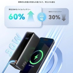 モバイルバッテリー コンセント一体型 【PD30W急速充電&10000mah大容量】 PSE認証済の画像