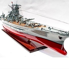 ■戦艦大和精密模型塗装済完成品 【戦艦大 和】ハンドメイド精密艦...