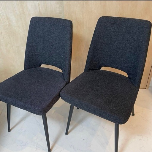 ダイニングチェア　2脚　美品　モダン