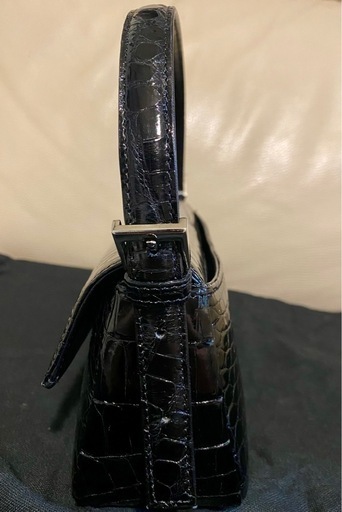 JRA認定ゴールドマークベビークロコダイル型押し ハンドバッグ三越購入  