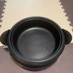 テスコム TESCOM グリル鍋 溝付きプレート/たこ焼プレートつき ダークグレー GP370の画像