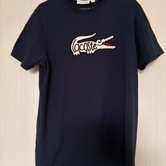 ラコステ　LACOSTE M 半袖Tシャツ　デカロゴ　刺繍　ワニ...