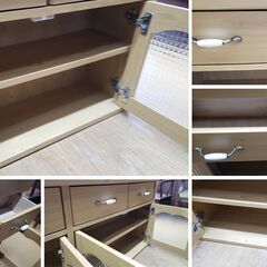 E5　バタフライ式　両面使用可能　カウンターテーブル　カウンター収納の画像