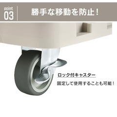 購入者様決定★台車　キャスター　グレージュ　くすみカラーの画像
