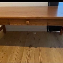 高級天然木　センターテーブル　ローテーブル　アメリカン家具　コー...