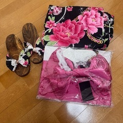 新品⚠︎︎ GAL ギャル 浴衣 フルセット フリーサイズの画像