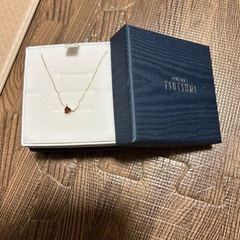 ジュエリーツツミ　K10YG アルマンダインGプチネックレス