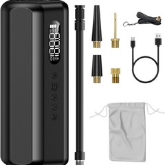 電動空気入れ 最大圧力150PSI 8000mAh 大容量バッテリー