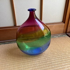 ガラス工芸　花瓶オブジェ　インテリア