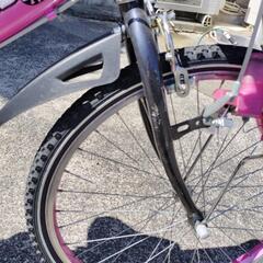 自転車24インチ メット付きの画像