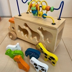 木製おもちゃ+プラおもちゃ5点セットの画像