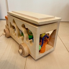 木製おもちゃ+プラおもちゃ5点セットの画像