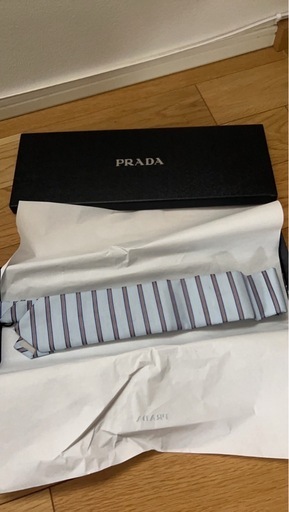 PRADA シルク ストライプ ネクタイ