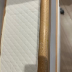 【使用期間1年未満】リリワゴンⅡ ベビーベッド ベビーワゴン キャスター付き ゆりかご おもちゃ収納の画像