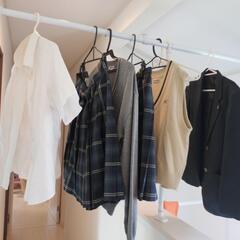 ジャケット　プリーツスカート　セーター　ベストの画像