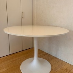 【引取限定】IKEA イケアDOCKSTAダイニングテーブル白ホワイト