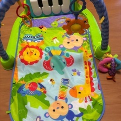 【✨美品✨】ピアノ🎹から音、音楽が鳴るベビージム、プレイマット👶🏻の画像