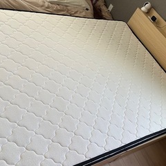 収納付きダブルベッド＋マットレスセット（rasik）30,000円