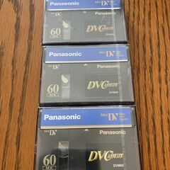 未開封　Panasonic MiniDVC Tape　3本