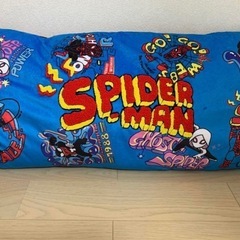 スパイダーマン　プレミアム　サガラ刺繍風ロングクッション　の画像