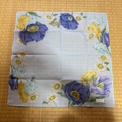 【新品未使用】ハンカチ　HANAE MORI　ブルーの画像