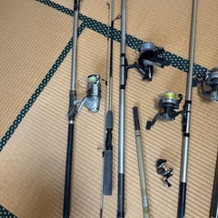 釣り竿、リール、あげます。の画像