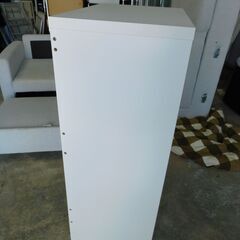 レンジ台 木製 炊飯器置き キッチン収納 シンプル ホワイト&ブラックの画像