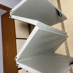 プレイマットキッズマットヨガマット180 ×100×4.5cmグレージュの画像