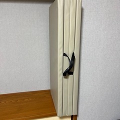 プレイマットキッズマットヨガマット180 ×100×4.5cmグレージュの画像