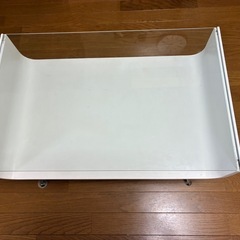 ガラステーブル　ホワイトの画像