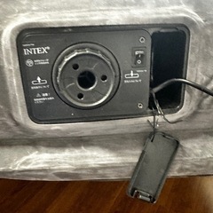 INTEX(インテックス) エアーベッド フルコンフォート ダブルサイズ 電動式 191×137×33cm グレーの画像