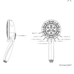 ヤマダオリジナル YBH119SM ウルトラファインバブルシャワーヘッドの画像
