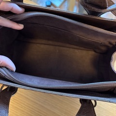 オーストリッチ　鞄　ブラウンの画像