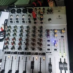 テスト済！BHERINGER UB1204-PRO 8chアナログミキサー　シールドケーブル3本15mおまけの画像