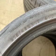 無料タイヤ　215/45ZR17#ss05※3本の画像