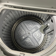 【2020年/SHARP】洗濯機　5.5kg 白　ホワイト　家電　動作okの画像