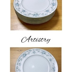 ⭐︎7枚セット⭐︎27cm Artistryのお皿の画像