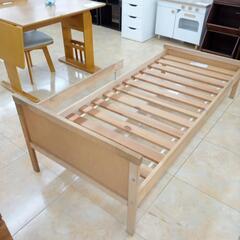 ★ジモティ割あり★ IKEA キッズベッド 木製 H31×D70×W160 クリーニング済み OJ9140の画像