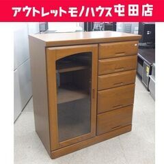 サイドボード 幅80cm キャビネット 収納家具 リビングボード...