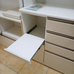 ★ジモティ割あり★ IKEA レンジボード 白 H205.5×D50×W120.5 クリーニング済み OJ9141の画像