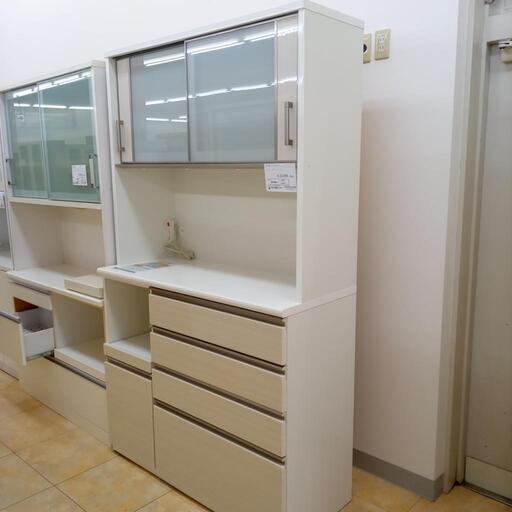 ★ジモティ割あり★ IKEA レンジボード 白 H205.5×D50×W120.5 クリーニング済み OJ9141