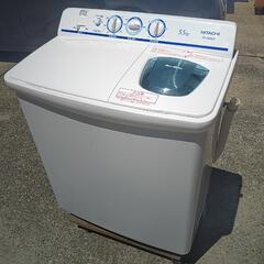 USED【HITACHI】二槽式洗濯機　2019年製品　5.5kg